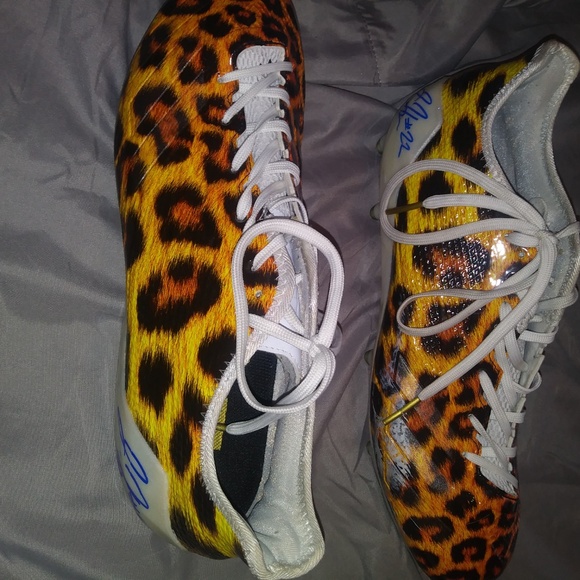 Pro Day Autograph Leopard Cleats main image 7